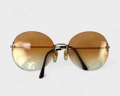 Vintage Castello Gold Plated Frames Prescription Statement Sunglasses Retro
