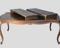 Vintage Henredon French Style Solid Wood Dining Table with Two Extension Leaves Great Form Hollywood Regency
