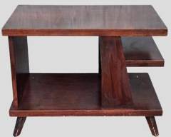 Vintage Art Deco Mid Century Modern MCM Wood Side Table great form to paint
