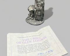 Vintage 1977 The Franklin Mint The Cries of Olde London Pewter Figure The Watchman
