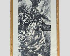 1995 Lloyd Kelly The Annunciation KATA Noykai Pencil Signed Litho W/ Gilt Framed
