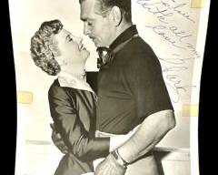 Original Vintage Signed Clark Gable To Please A Lady Signed Black and White Photo
