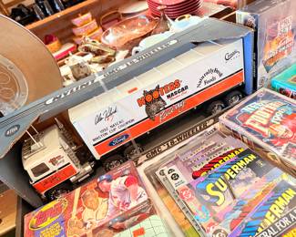 Hooters nascar toy in box , comics & more
