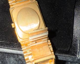 14kt gold and diamond Geneve wrist watch