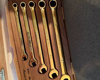 24kt gold plated wrench set. New in box with case. - great gift idea