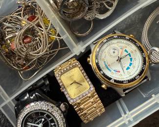 Faux Chanel Wrist Watch & real 14kt Gold Wrist Watch
