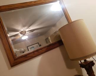 Floor Lamp & Mirror