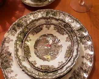 Transferware China Set