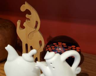 Unusual salt and pepper shakers
