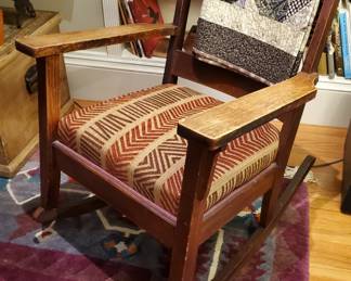 Old Arts and Crafts rocking chair