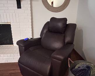 Leather recliner