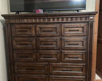 Dresser and television 