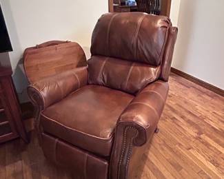 Leather recliner 