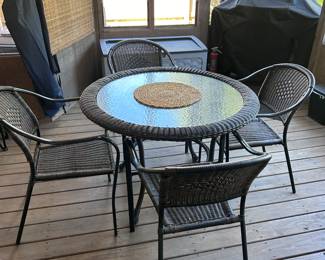 Patio table and chairs
