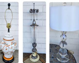 Lot's of lighting - table and floor lamps.