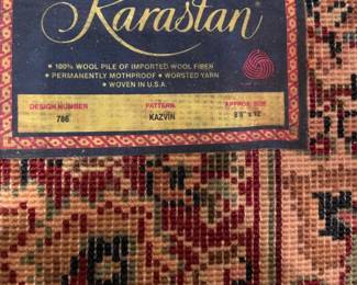 Not at this sale - Karastan Kazvin Rug 8.8 x 12 purchased from Marshall Fields