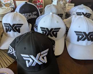 BRAND NEW PXG GOLF HATS FOR ALL YOU GOLF WIDOWS (IM ONE) BUT SOME FOR YOUR GOLF MAN 