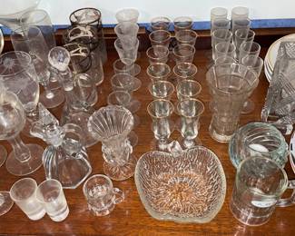 Clear Glass Stemware