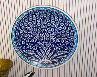 Handmade & Handpainted Pottery Plate From Turkey