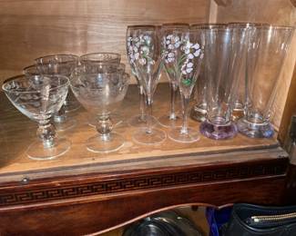 Clear Glass Stemware