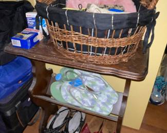 End Table W/ Shoes