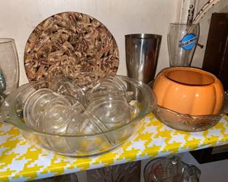 Mini Apple Shaped Clear Bowls