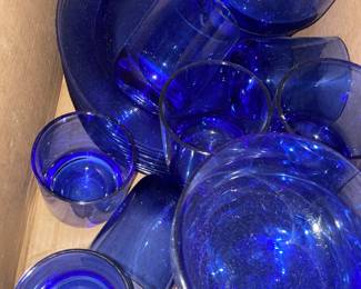 Plastic Blue Tableware