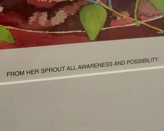 Framed & Signed "Wyman Illustrations" Wall Art (1997)