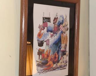 Framed Chef Wall Art