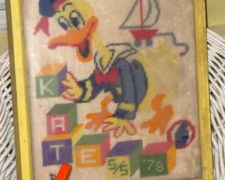 Vintage Donald Duck Framed Print