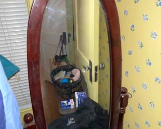 Floor Standing Wood Framed Mirror