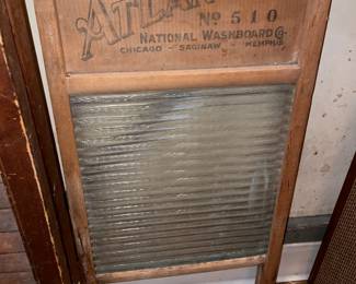 Antique Atlantic Wooden Washboard