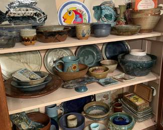 BEAUTIFUL 100+ Piece Collection Of Pottery (Bowls, Mugs, Plates, Vases, & More!)
