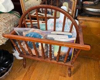 Wooden Magazine Rack