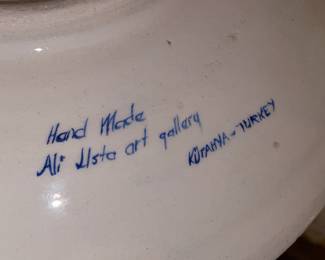 Handmade & Handpainted Pottery Plate From Turkey