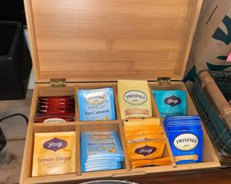 Wooden Chest Of Tea Bags