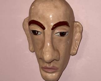 Hanging Pottery Face Mask