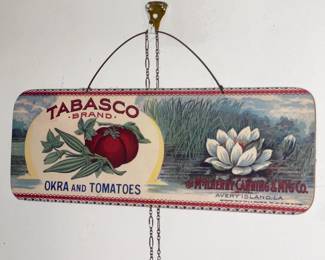 Tabasco Brand Tin Sign