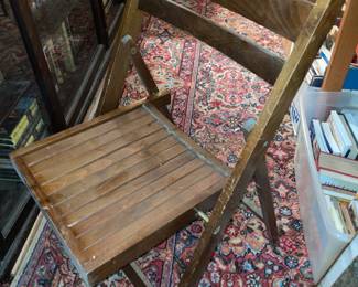 Antique Wooden Folding Chair