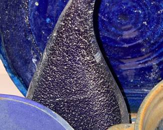 Waterford Crystal Blue Glass Sculpture