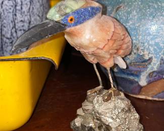 Hardstone Bird On Rock