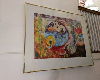 Framed & Signed "Wyman Illustrations" Wall Art (1997)