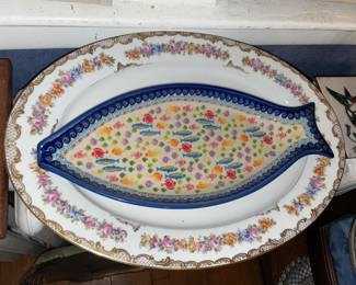 Handmade Colorful Fish Platter From Poland