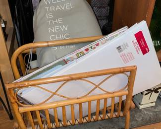 Bamboo Magazine Rack