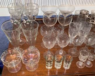 Clear Glass Stemware