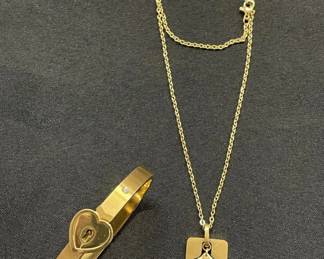 Lot # : 268v - Necklace key with bracelet
