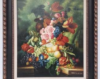 Lot # : 261 - Signed still life painting
