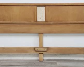 Lot # : 213 - Mid century king size headboard w/tile inserts
