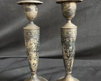 Lot # : 268 - Wallace sterling silver candlesticks
