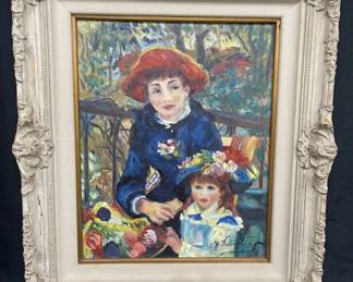 Lot # : 166v - Signed oil on canvas painting
